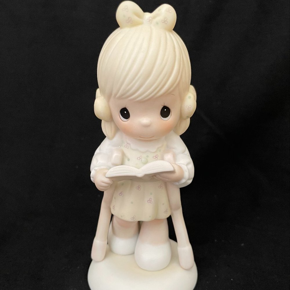 Precious Moments He Walks With Me Porcelain Figurine